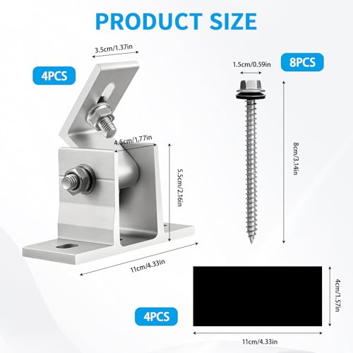 Solarpanel Halterung Balkon/Dach Alu, 10-60° – Bild 2
