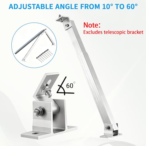 Solarpanel Halterung Balkon/Dach Alu, 10-60° – Bild 4