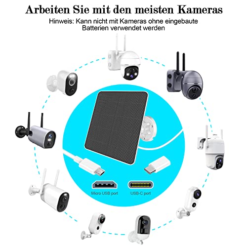 Solarpanel für Überwachungskamera (2er-Pack) – Bild 2
