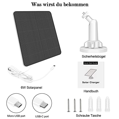 Solarpanel für Überwachungskamera (2er-Pack) – Bild 7