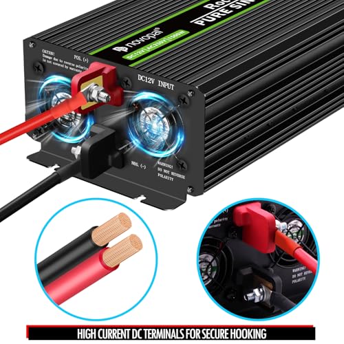 novopal 1500W KFZ Spannungswandler 12V auf 230V – Bild 3