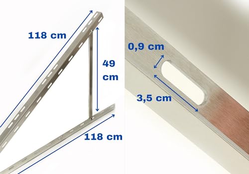 Solarpanel Halterung Schneck 114-118cm – Bild 3
