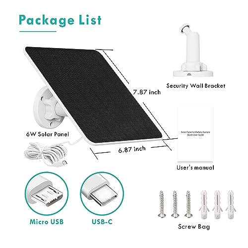 Solarpanel für Überwachungskamera, 6W, USB – Bild 7