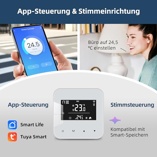 Beok WLAN Thermostat Gasheizung Smart Alexa Google – Bild 3