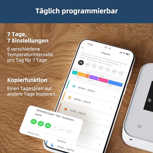 Beok WLAN Thermostat Gasheizung Smart Alexa Google – Bild 4