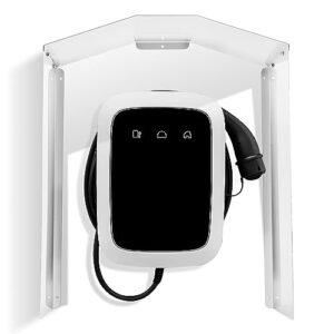 Ansobea Wallbox Wetterschutz, Wallbox Wetterschutzdach Edelstahl Schutzdach für e-Auto Ladestation,Überdachung für Ladesäule,Wallbox Schützen UV-Schutz,Regenschutz,Sonnenschutz，Einfache Montage
