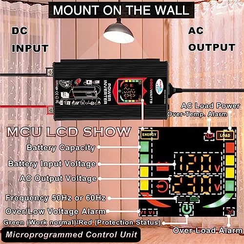 Spannungswandler 6000W USB Auto – Bild 5