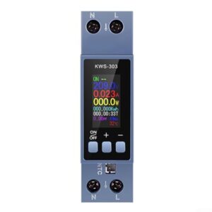 2,4 cm (0,96 Zoll) Zweiphasen-Wechselstromzähler, Strommessgerät, 0–40 A, WLAN/485-Kommunikation, vereinfachter Energie-Tracking-Prozess, innovatives kabelloses Zwei-Phasen-Wechselstrom-Messgerät