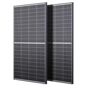 200W Bifacial Solarpanel,Callsun N-Type 16BB Monokristallin Solarmodul für 12V Batterien/Photovoltaik, Solarpanel 12V Ideal für Wohnmobil, Balkonanlage, Gartenhäuse, Boot (2PCS 200W)