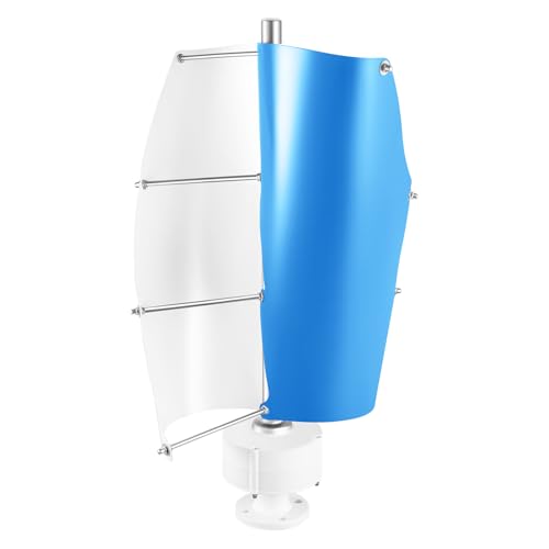 24V 500W Vertikale Windturbine,Windturbine,Vertikale Achse Windturbine Kit,2 Vertikale Achse Windturbine Blätter mit Controller,Geeignet für Yachten,Gazebos,Kabinen