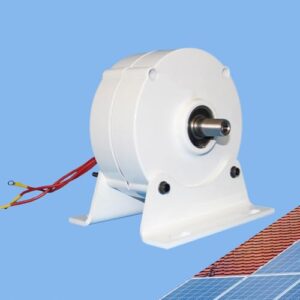 12V 24V 48V 600W 3-Phasen Windgenerator | Permanenter Magnetgenerator | Brushless Generator Turbine für Windkraftanlagen | 650RPM | DIY Stromerzeuger (with base, 12)