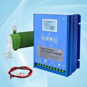 Lakenbroade 8000W Windkraftanlage Freie Energie-Windmühle mit vertikaler Achse, Windturbinengenerator Hybrid-Laderegler,48V