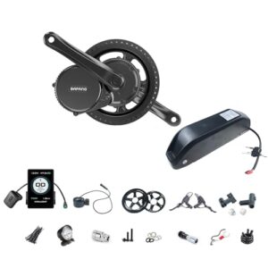 BAFANG Mittelmotor mit Akku 36V 250W 48V 500W 750W 1000W BBS01B BBS02B BBS03B BBS-HD G340 Uart Motor mit optionalem E-Bike Display Custom E-Bike Umbausätze für BB68-120mm Mountainbike
