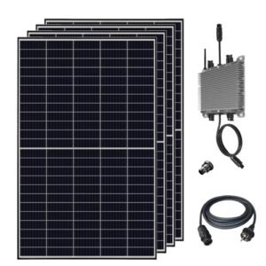 Balkonkraftwerk 2000W - Solaranlage Bifaziale Glas/Glas Paneele, WiFi Smarte PV Anlage Echtzeit-Überwachung via App mit WLAN