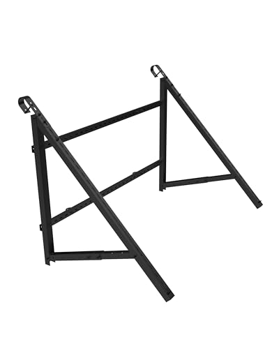 HSI Modul Balkonkraftwerk Halterung Balkon & Fassade Aluminium schwarz - Mit flexibler Winkeleinstellung 30, 35, 40, 45 oder 50 Grad, Stabil gegen Wind und Schneelast, Einfache Montage