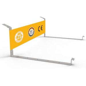 Kleines Kraftwerk Balkonkraftwerk Halterung für Flachdach & Garten | Für 2 Solarmodule | 20° Neigung | Statisch geprüft | Made in Germany | 4 mm Aluminium | Einfache & schnelle Installation