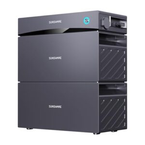 SUNSHARE GLORY All-in-One Balkonkraftwerk mit Speicher 3,0 kWh – Integrierter Mikro-Wechselrichter, Semi-Solid Akku mit Auto-Brandschutz & Vollmetallgehäuse, Plug & Play, Smart App, Notstrom