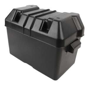 Acouto Marine Battery Box Boat Battery Box Yacht Batterie Box Schwere ABS -Batteriespeicher mit Konstruktion für 12 -V -Kfz -Marine RV Deep Cycle Lithium -Ionen -Batterien