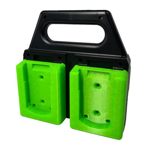 Verbessert Den 4-Slot ABS Batteriehalter Für Kleine Organizer Mit Sicherem 4-Schacht Werkzeugbatterie Aufbewahrungsregal Für 18V/20V Batteriespeicher Mehrerer Marken