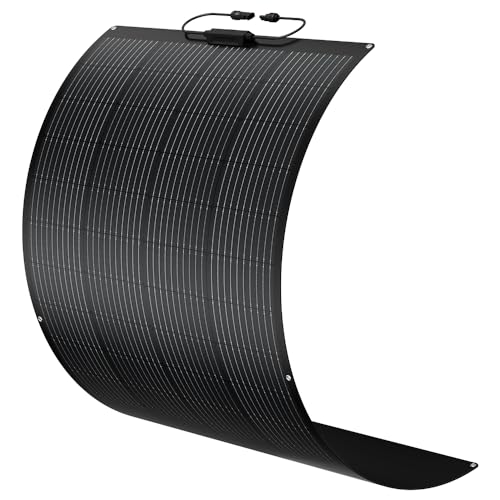 BougeRV Arch 200W Solarpanel Flexibel Fiberglas 270° ETFE 10BB Hocheffizient 200 Watt Flexible Solarmodule Monokristalline Solarplatten IP68 Wohnmobil Camping Boot Yacht Garten Balkon 12V Batterien