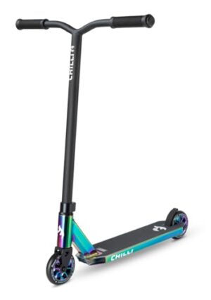 Chilli Pro Stunt Scooter Rocky für Anfänger & Fortgeschrittene – Scooter mit 110mm Aluminium Core Wheels, HIC System, 82cm Höhe, Ideal für Tricks & Skateparks