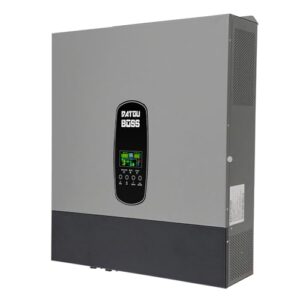 DATOUBOSS 11KW Hybrid Wechselrichter 48V, Hybrid Solar Wechselrichter On Grid,Unterstützt Batterielosen Betrieb, 48v DC auf 220/230v AC,BMS-Schutzsystem,mit 150A MPPT für 48V Batterien.
