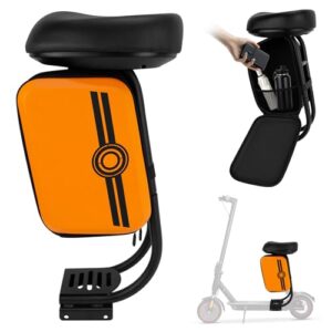 E Scooter Sitz, Wasserdichter Sitz für E Scooter Zubehör, Kompatibel mit Xiaomi M365/Pro Serie E Roller, mit Tasche, Bohrfreie Installation, Trägt bis zu 120 kg