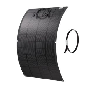 ECO-WORTHY 200W Flexibles Solarpanel ETFE Material 18BB Monozelle 25% hohe Umwandlung für Balkon, Wohnmobil, Boot, Dach, Camping, Haus, Yacht, unebene Flächen