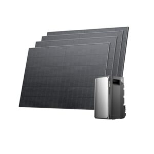 ECOFLOW STREAM Ultra Balkonkraftwerk mit Speicher 1600W, 1,92kWh Speicher für Balkonkraftwerk, 4x 400W Solarpanel, 2300W Dual AC-Anschlüsse, erweiterbar auf 21 kWh, 6000 Ladezyklen, KI, Plug&Play