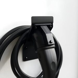 EVify Platzsparende Typ 2 Wandhalterung • Wallbox Kabelhalter • Widerstandfähige Wallbox Kabelhalterung aus rostfreiem Stahl für Elektroauto, Hybrid, EV, BEV, PHEV • Ladekabel Halterung Typ 2