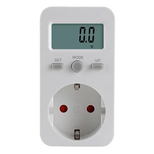 DOITOOL Energiemessgerät Digitaler Leistungsmesser Steckdose Mit Lcd-display Für Stromverbrauch Spannung Und Kostenanalyse