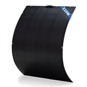 FIREFLY ENERGY 210W Flexibles Solarmodul Monokristallines Solarmodul Photovoltaikmodul Solarmodul für Wohnwagen, Boote, Dächer