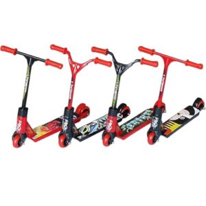 CHENGLI 4 Stückes Finger Skateboard, Mini Roller Spielzeug, Finger Scooter Spielzeug Set, Fingerspitzenbewegung, Mini Skateboard Ideales Spielzeug für Skateboard-Liebhaber und Kinder