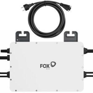 Fox ESS Mikro-Wechselrichter 800 W M1-800-E für Balkonkraftwerk, IP67 wetterfest, Plug-&-Play Installation, 2 MPPT, Bluetooth & WiFi, inkl. 5 m Anschlusskabel, Micro Inverter