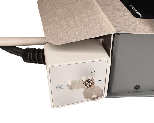 Schlüsselschalter GEBA zur Verriegelung der Wallbox. Höchster Schutz vor Fremdzugriff. Made in Germany. Hochwertiges Design.