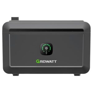Growatt NOAH 2000 Balkon PV Speicher 2048W Akkukapazität, Kompatibel mit Balkonkraftwerke, IP66, 6.000+ Ladezyklen, 10-jährige Garantie, Plug&Play Installation in 5 Min