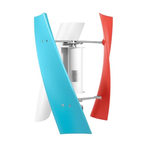 HOARLICN 450W Wind Turbine Windgenerator, Windkraftanlage 12V Komplettset mit Klingen Aus Fiberglas und Dreiphasiger Ac-Permanentmagnetgenerator Schutz Vor Höchstgeschwindigkeit