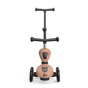 Scoot and Ride Highwaykick 1 Push & Go Mocha – 2-in-1 mit Sitz & Schiebestange – für Kinder 1–5 Jahre – mit Namen personalisiert