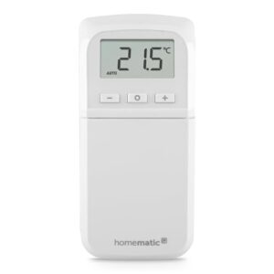 Homematic IP Smart Home Heizkörperthermostat – kompakt Plus, digitaler Thermostat Heizung, Heizungsthermostat, Heizkosten sparen, einfache Installation, Energie sparen, 157681A0 Weiß