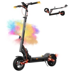 JOYOR T6E Pro E Scooter mit Straßenzulassung mit Blinker, Reichweite 75-100Km, 150 KG Tragkraft, Elektroroller mit Hydraulische Federstoßdämpfer Vorne und Hinten, Faltbarer Elektroroller Offroad