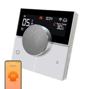 KETOTEK Smart Thermostat Für Wasser Fussbodenheizung 3A, WiFi Raumthermostat Digital LCD Programmierbarer Chronothermostat Kompatibel mit Alexa, Smart Life APP