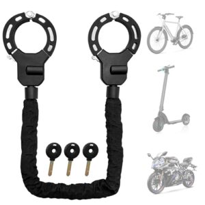 KEY2FUN E Scooter Schloss | Fahrradschloss | Handschellenschloss 8mm | Bike Lock | Hochbelastbare Schlösser für E Scooter/Motorrad/E-Bike