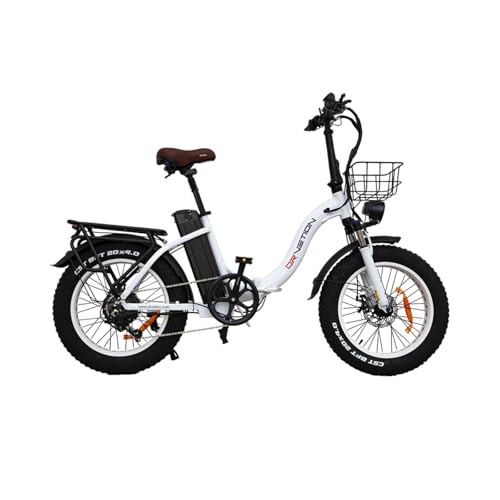 KIMDYMA 20 Zoll Faltrrad E-Bike Erwachsene 48V 15Ah Akku 90 km Reichweite City Bike All Terrain Fatbike 20x4.0 Reifen Klapprad LCD 250W Motor