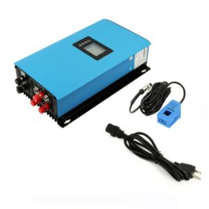 KX-ENERGIE 1000W Windturbinen Grid Tie Wechselrichter, 22-65V auf 220V /230VAC,Windkraftanlage Netzwechselrichter mit Dump Load und Begrenzungssensor, EU-Stecker SUN-1000GTIL2-WAL