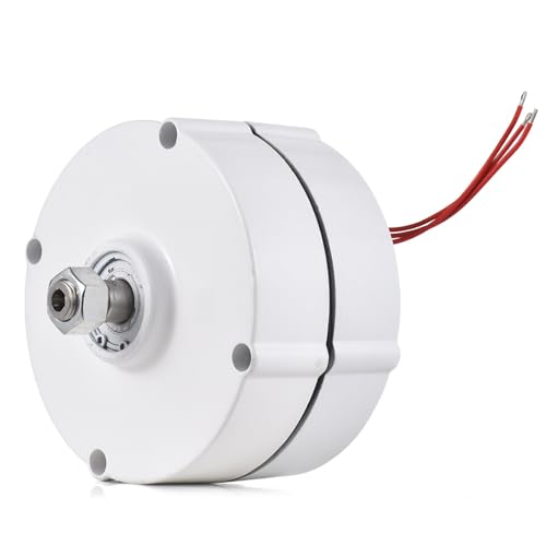 KX-ENERGIE Seltenerd-NdFeB Gearless Synchronmotor Dynamo, 12V 24V 48V, 600W, 750 U/min, 3-Phasen Permanentmagnetgenerator für horizontale Windkraftanlage Synchrongenerator Lichtmaschine (24 Volt)