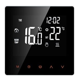 Kavolet Smart Thermostat für Elektroheizung - LCD Display Touchscreen mit Woche Programmierbare Elektrische Fußbodenheizung, Raumtemperaturregler 16A