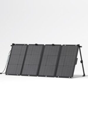 LiTHELi 100W Tragbare Solarmodule, Solarbatterie-Ladegerät mit verstellbarem Ständer, wasserdichtes IP65 faltbares Solarmodul-Kit für Wohnmobil, Wohnwagen, Zuhause