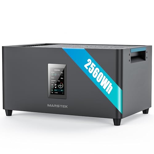 MARSTEK JUPITER C Plus, 2.56kWh Balkonkraftwerk mit Speicher, 4 MPPT 2400W Solareingang, All-in-One Stromspeicher mit Mikroinverter, bis zu 10.24kWh Kapazität,0% MwSt - Nur für Privatpersonen