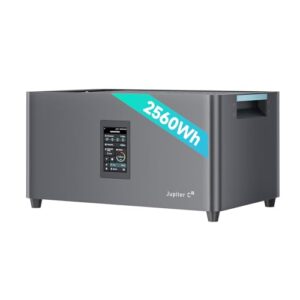 MARSTEK JUPITER C Plus 2560Wh Speicher für Balkonkraftwerk, 4 MPPT 2400W Solareingang, All-in-One Stromspeicher mit Mikroinverter, bis zu 10,24kWh Kapazität, IP65, 6000 Ladezyklen, Plug&Play