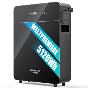 MARSTEK VENUS E 3.0 All-in-One Energiespeicher, 5,12 kWh Kapazität • 2,5 kW AC-Ein-/Ausgang, IP65, KI-Steuerung, Erweiterbar auf 15,36 kWh, 10 Jahre Garantie,0% MwSt - Nur für Privatpersonen